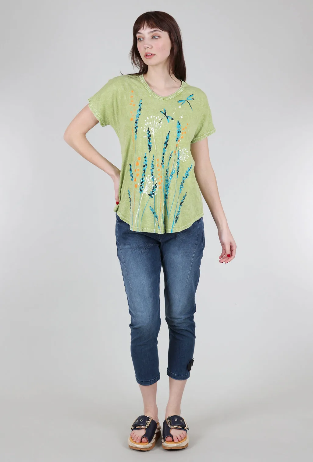 Lina Mineral Dragonfly Tee, Cactus