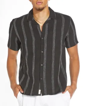 Lodi Linen Resort Shirt (Black)