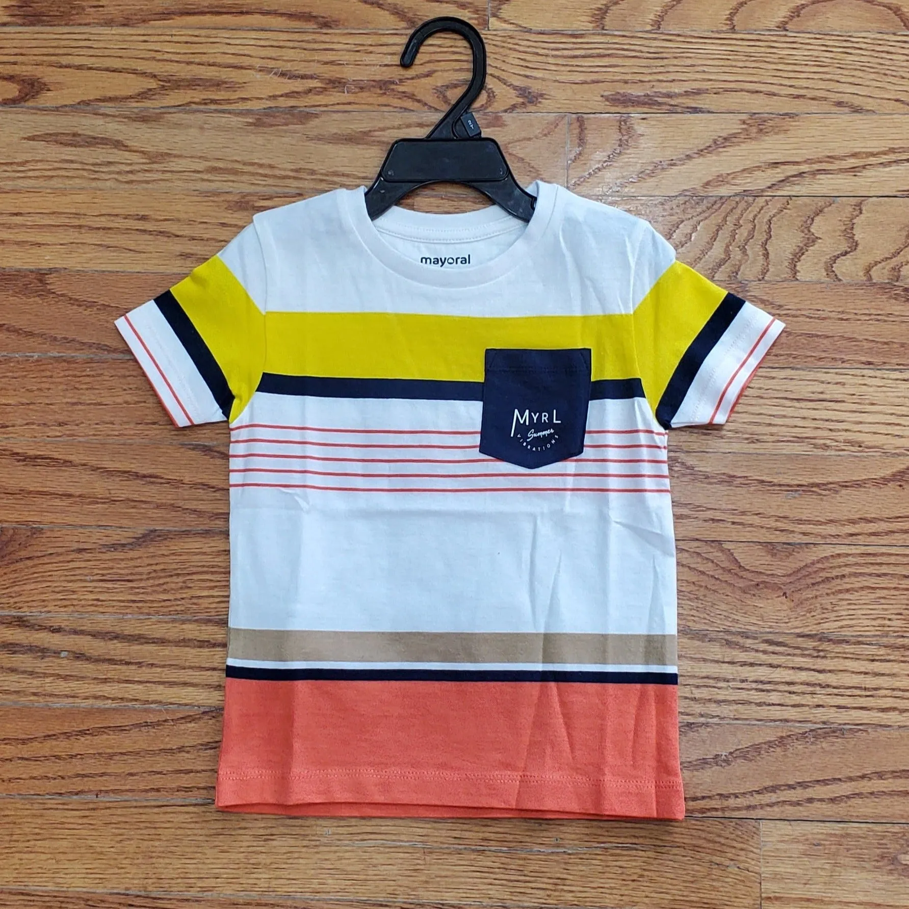 Mayoral Block Striped Tee