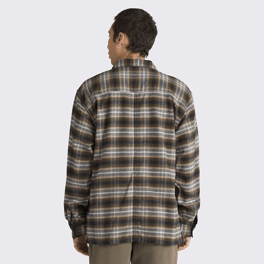 Montwood zip flannel shirt - Black / Sepia