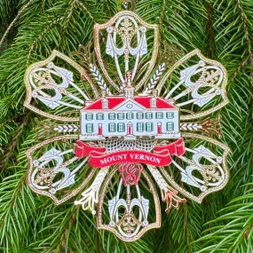 Mount Vernon Snowflake Ornament