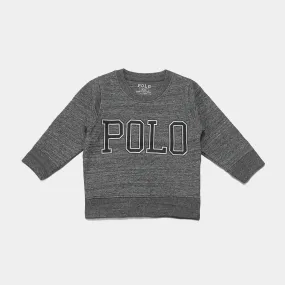 PL - Kids 'Charcoal' Round Neck Polo Printed Sweatshirt GP924