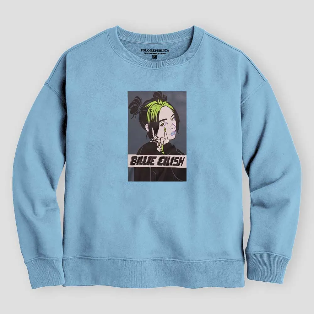 Polo Republica Women's Billie Eilish Printed Fleece Sweatshirt