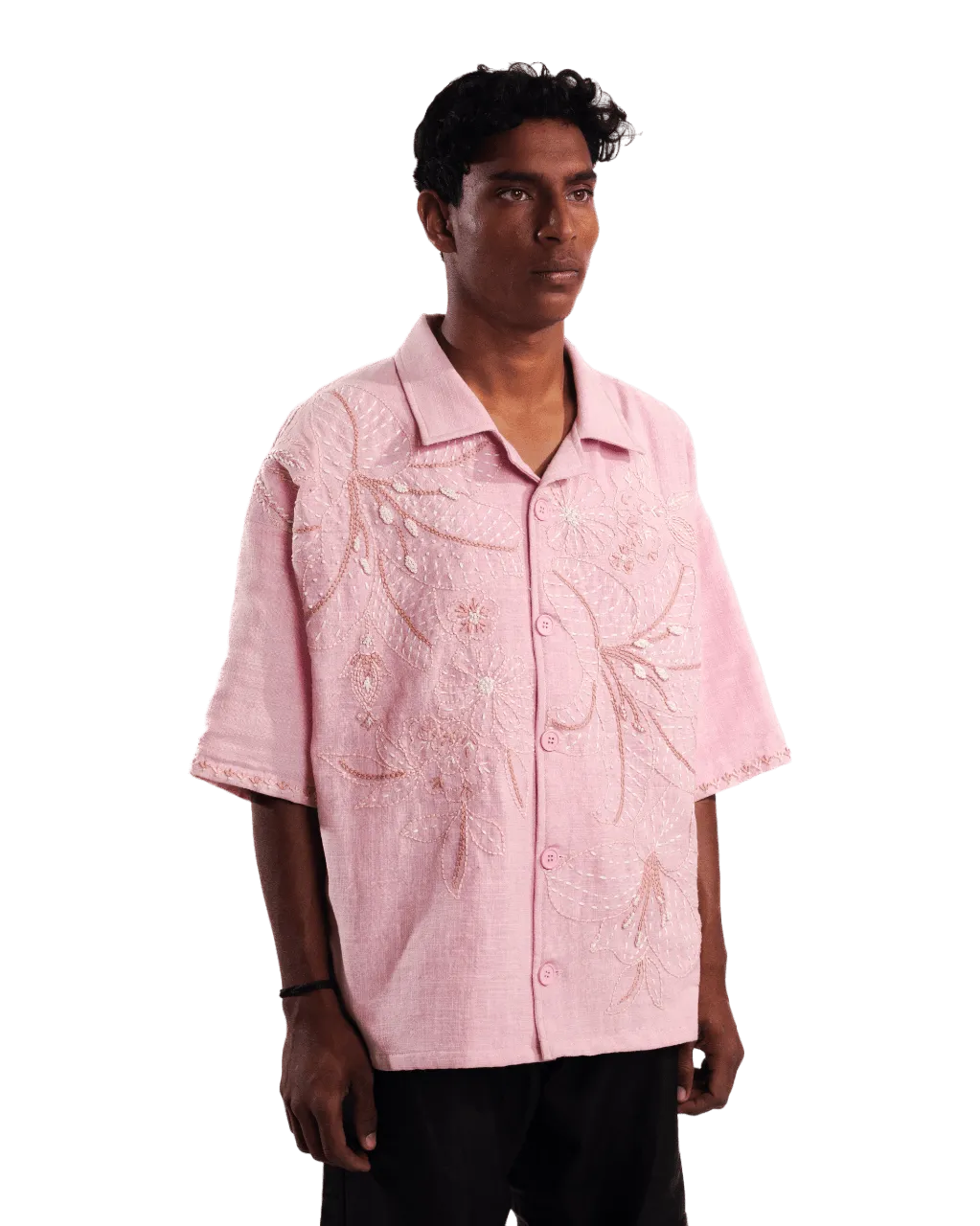 "BIEBS IN SHALIMAR" HAND EMBROIDERED SHIRT