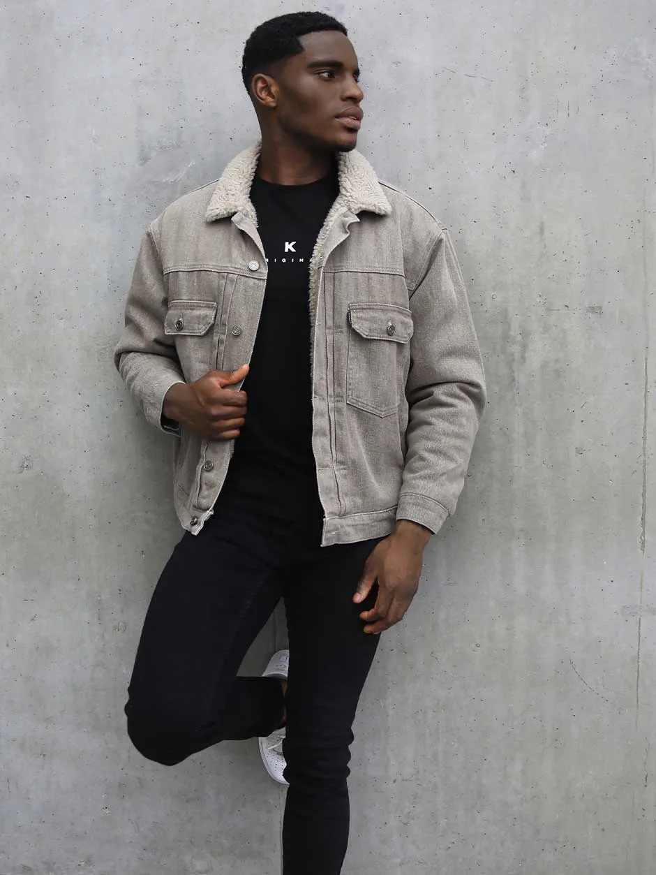 Rapha Oversized Denim Jacket - Stone