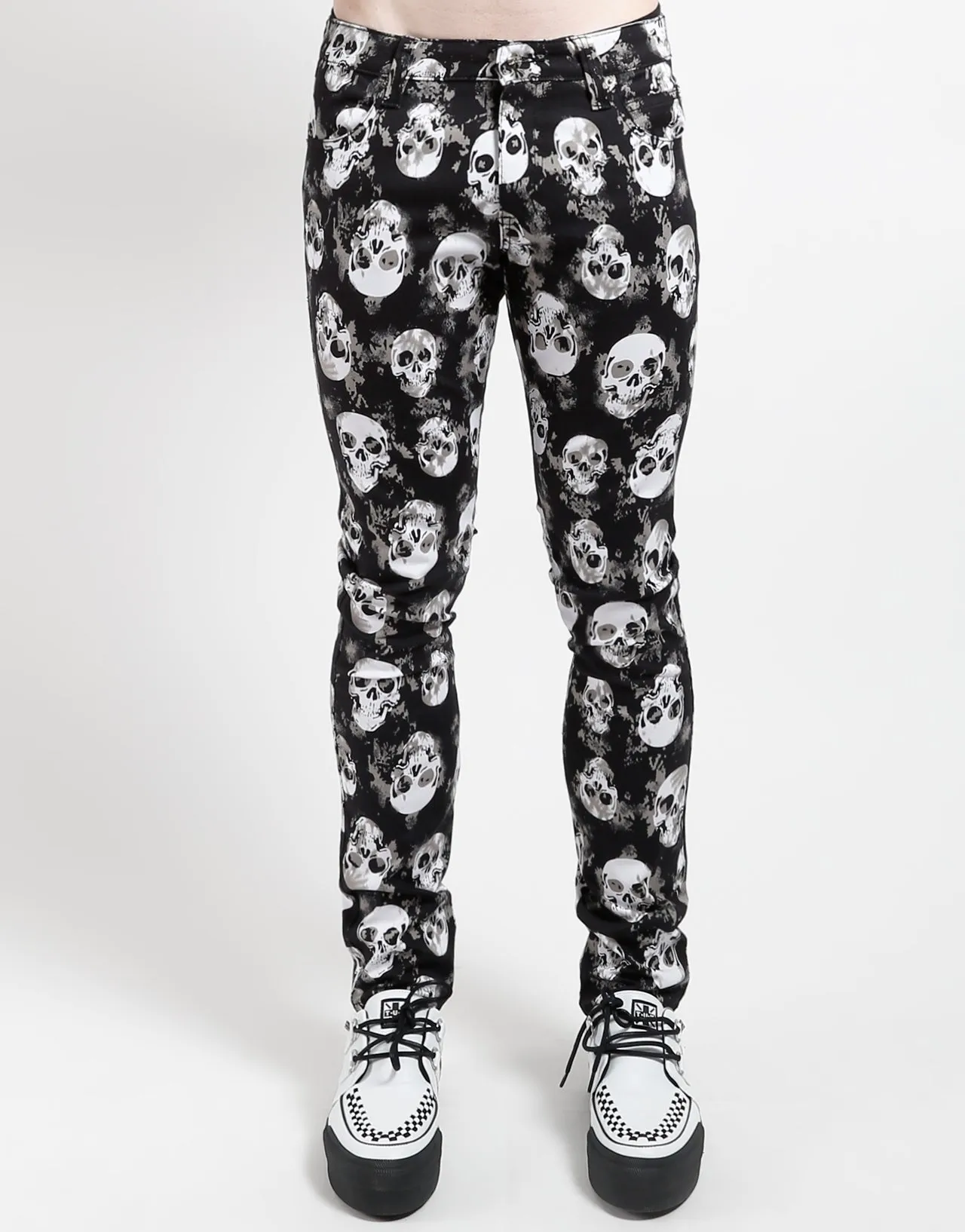 ROCKER JEAN SHADOW SKULL