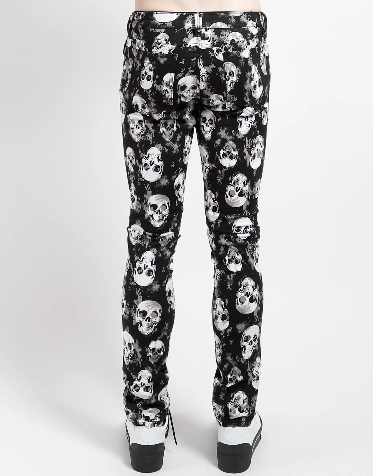 ROCKER JEAN SHADOW SKULL