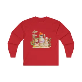 Snow Family Teen & Adult  Long Sleeve Tee