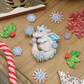 Snowflake Dragon Brooch