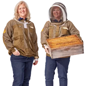 Sting Stopper Professional Ventilated Beekeeping Jacket - Olive Green