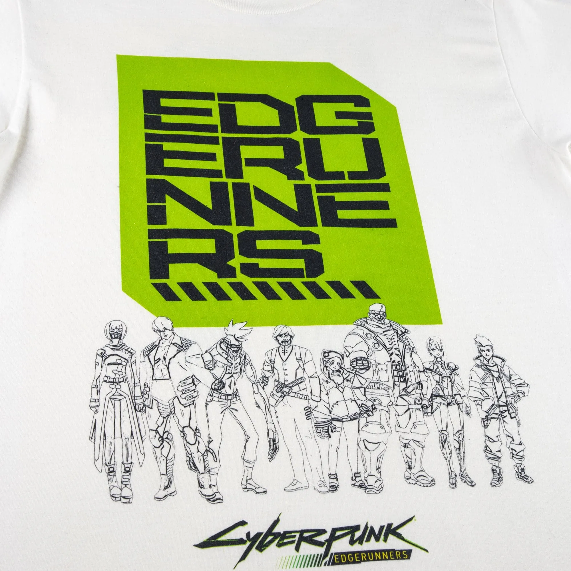 The Edgerunners Group White Tee