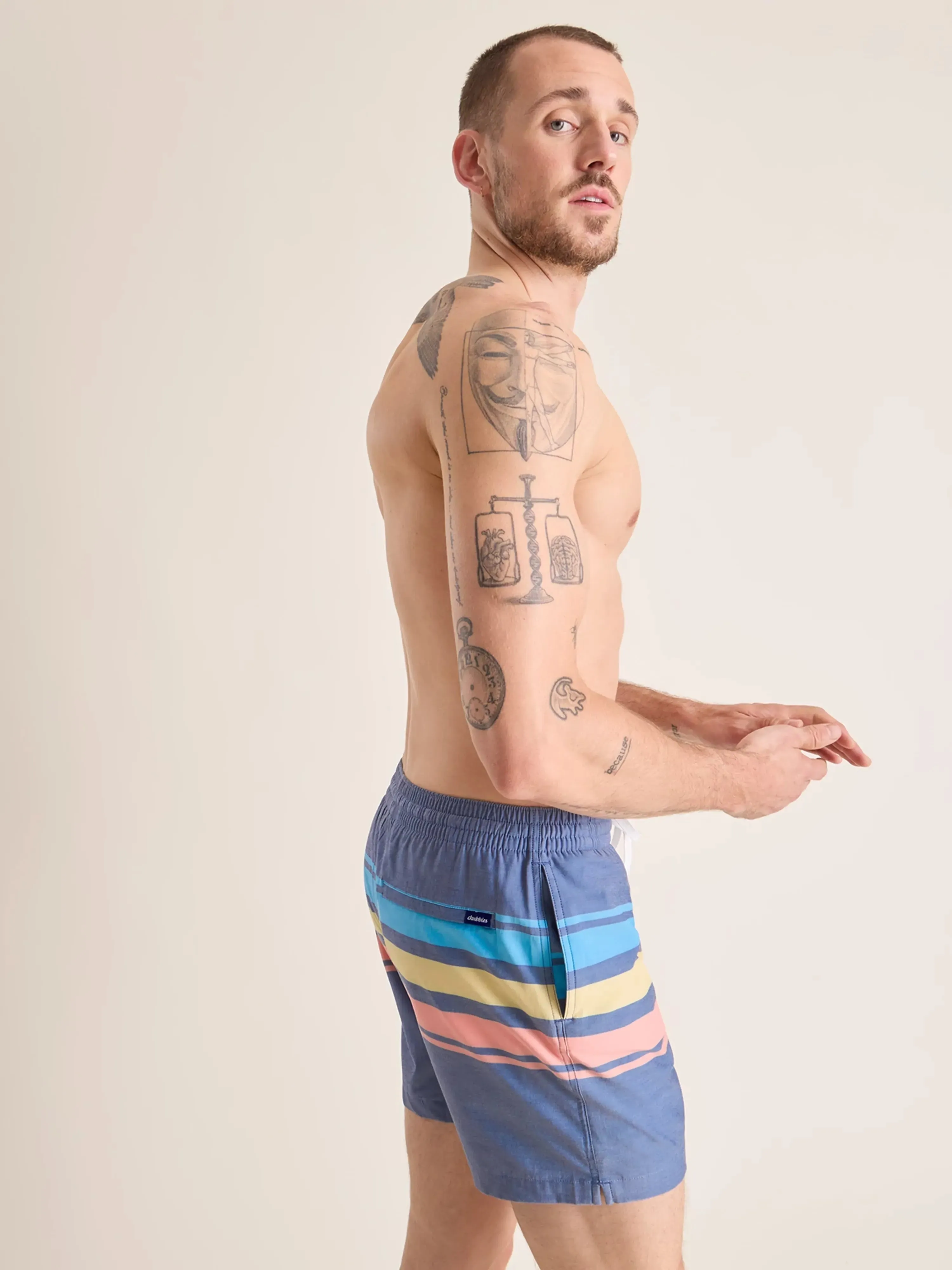 The Retro Sets 5.5" (Faded Classic Swim Trunk)