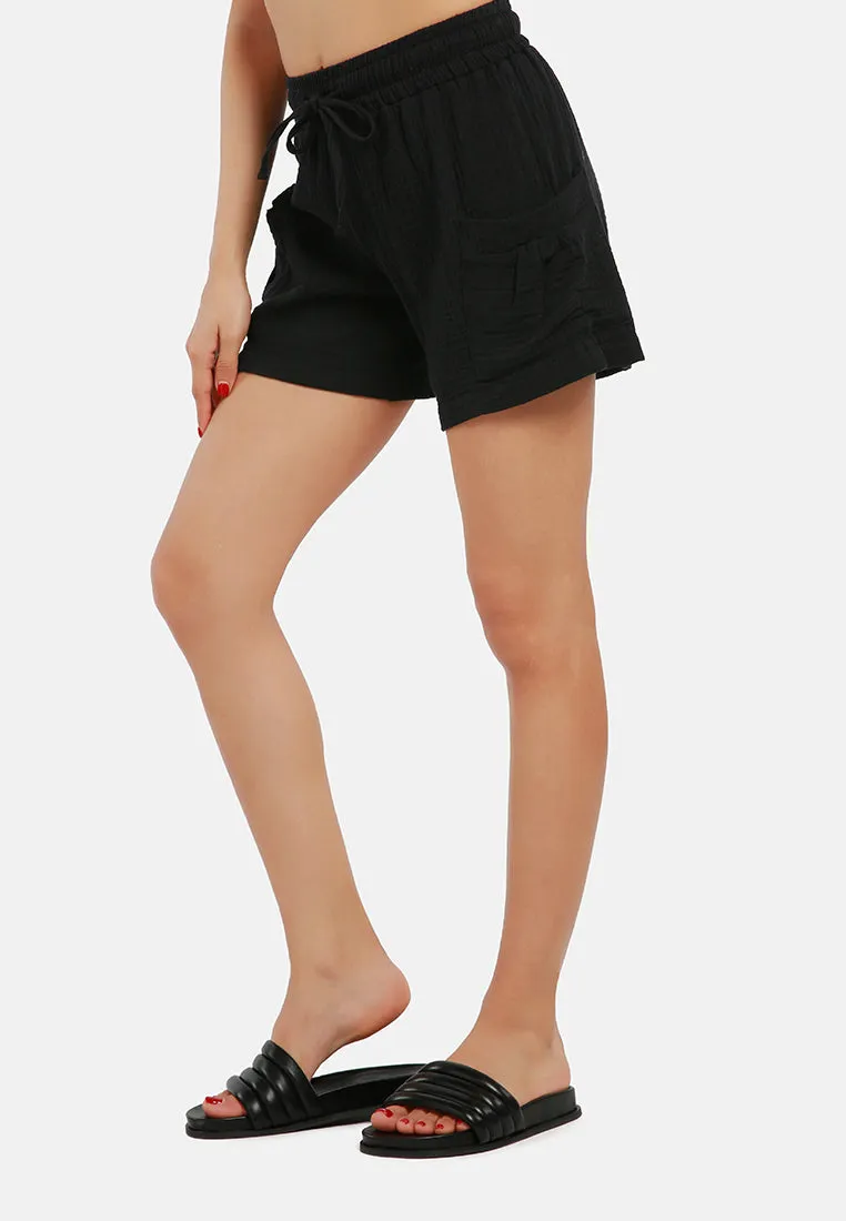 Two Pocket Drawstring Shorts