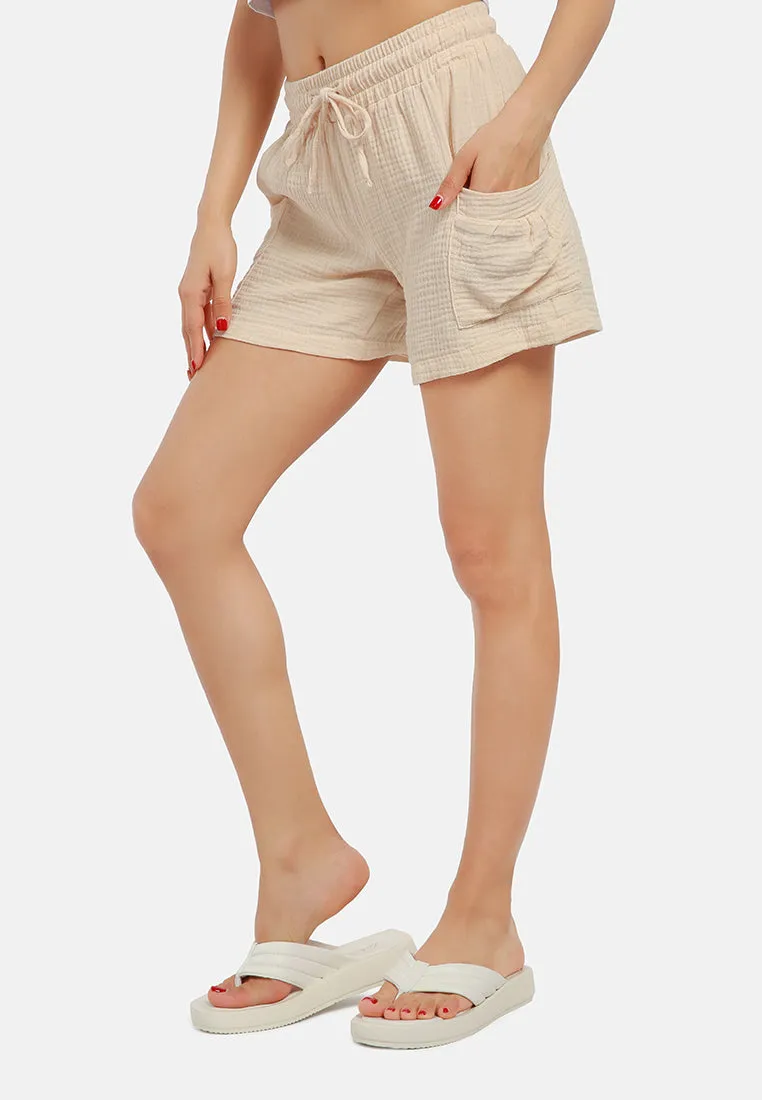 Two Pocket Drawstring Shorts