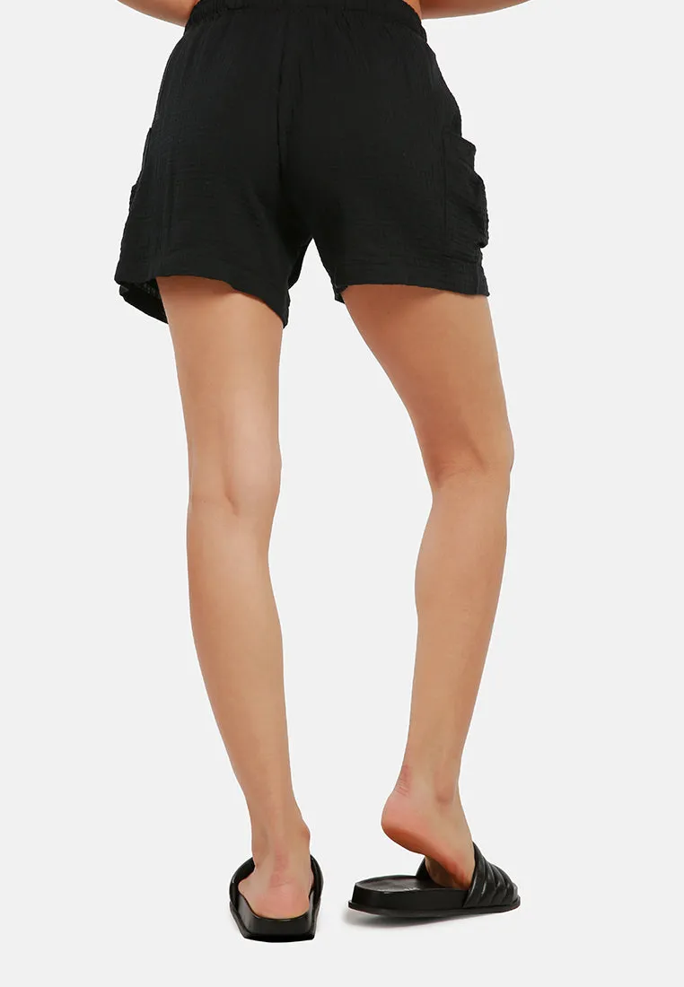 Two Pocket Drawstring Shorts