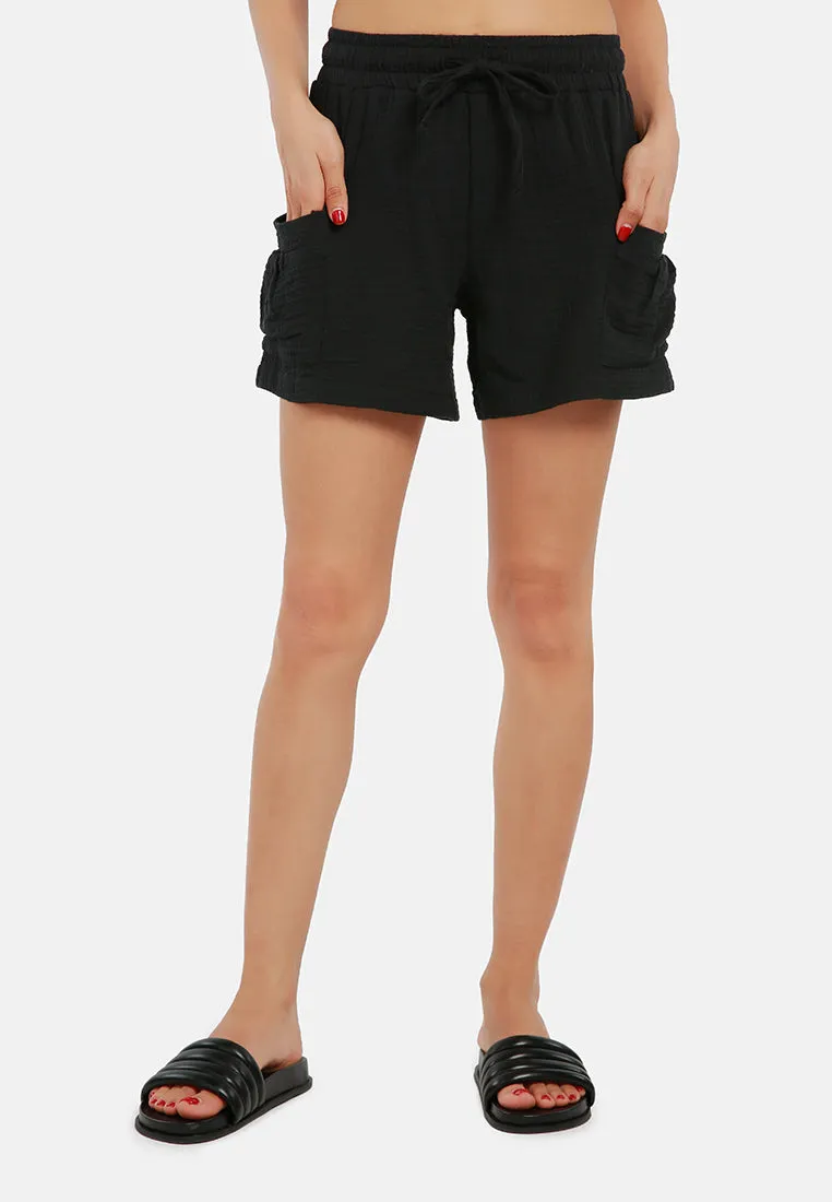 Two Pocket Drawstring Shorts