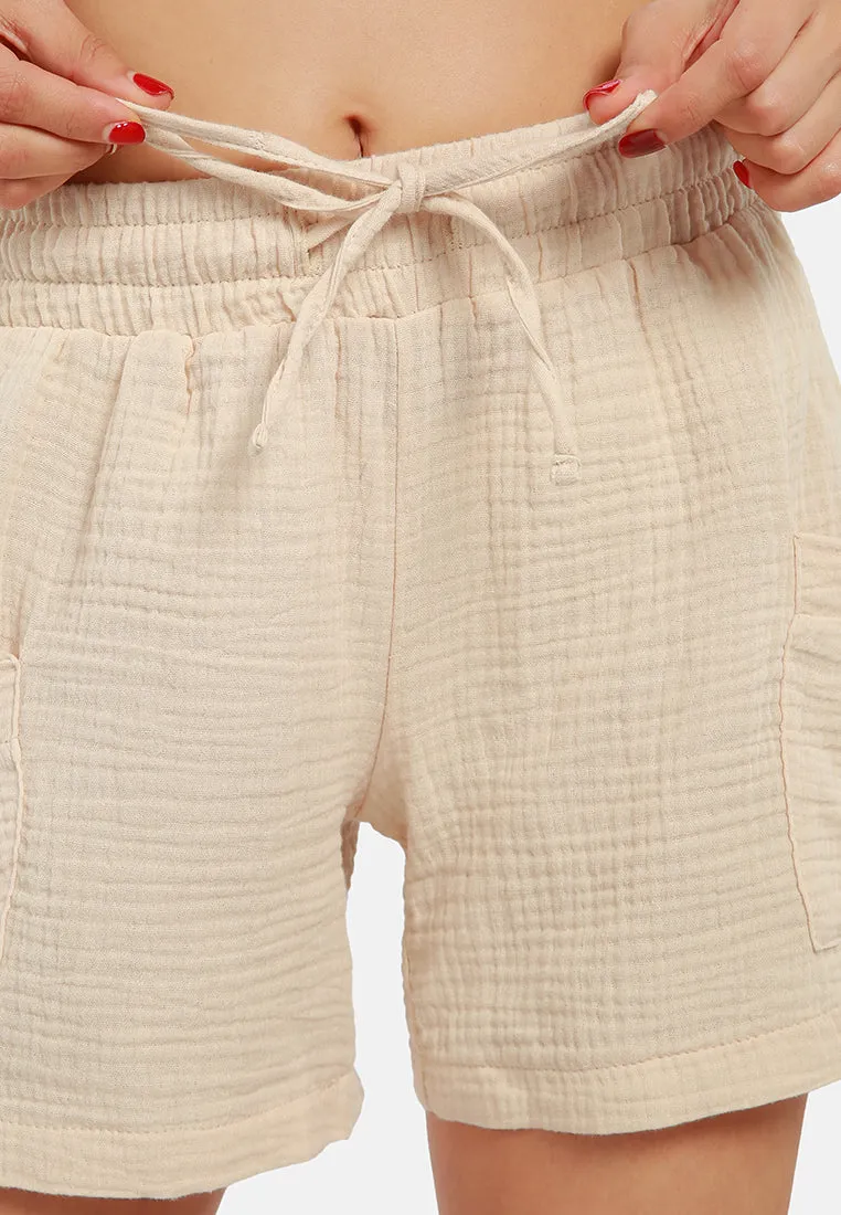 Two Pocket Drawstring Shorts