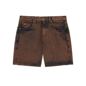 Washed Denim Dad Shorts