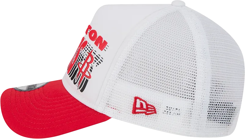 Youth Houston Rockets New Era 9FORTY A-Frame Team Printed Adjustable Cap